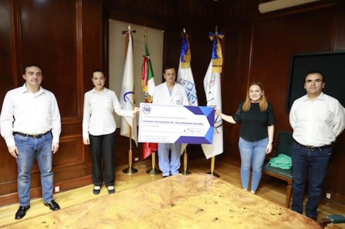 Diputados Federales del PAN, donan medio millÃ³n de pesos al Hospital Universitario
