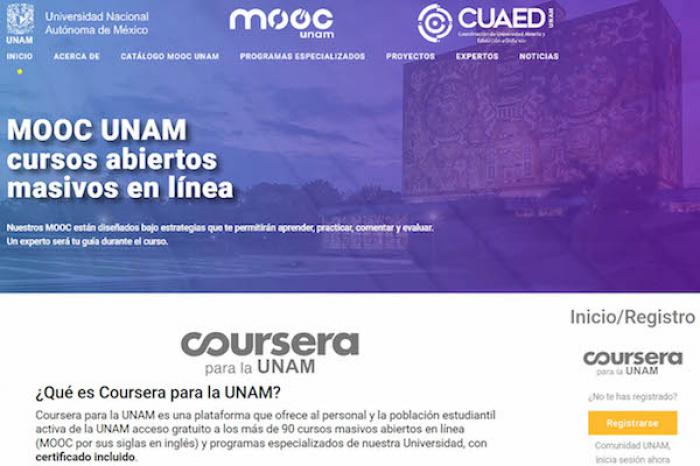 Coursera para la UNAM, mÃ¡s de 90 cursos masivos abiertos en lÃ­nea
