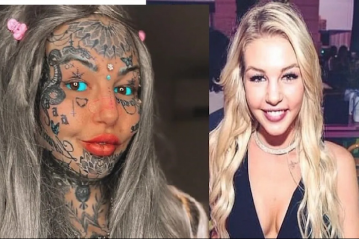 Mujer con 600 tatuajes se maquilla el rostro, queda irreconocible