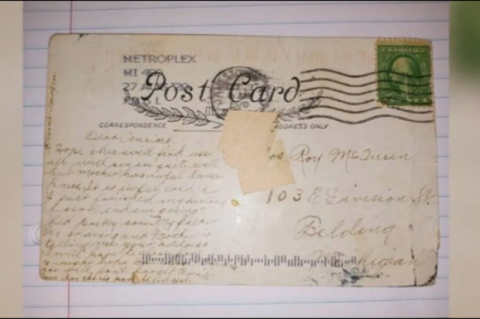 Encuentra en su buzón postal enviada hace 100 años