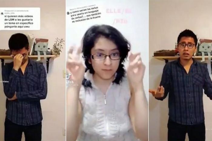 Tiktoker critica a Andra por usar lenguaje inclusivo en lengua de señas