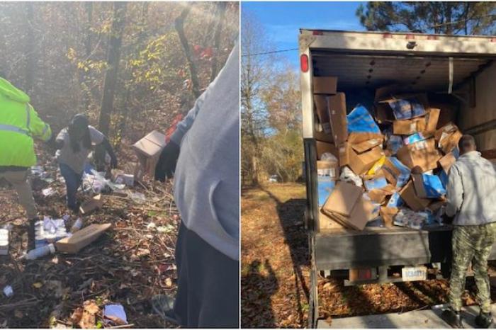 Encuentran paquetes de FedEx tirados en un barranco