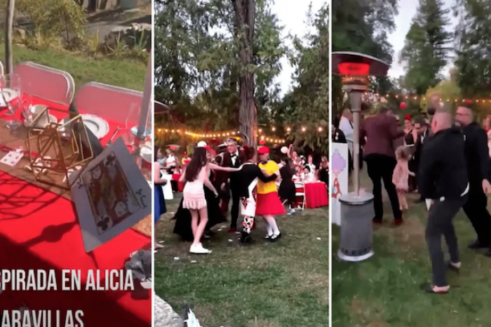 Realizan boda con temática de “Alicia en el País de las Maravillas”