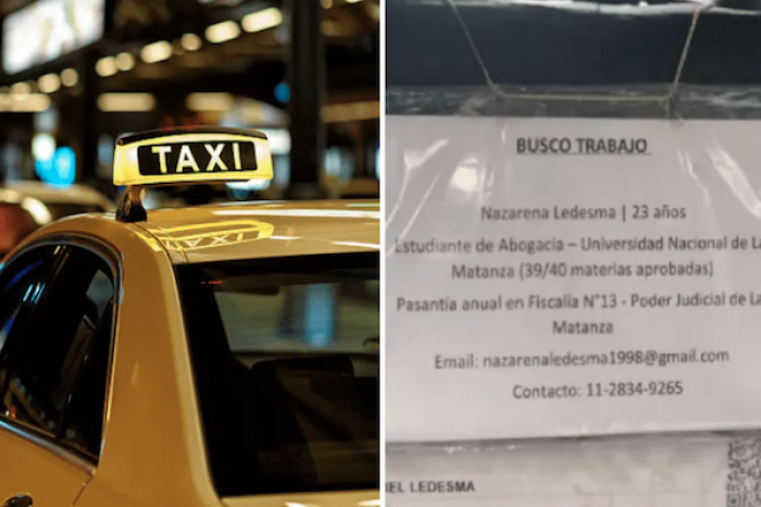 Pegó el CV de su hija en su taxi para ayudarla a obtener trabajo y se vuelve viral