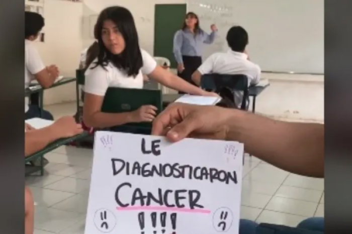 Alumnos donan dinero a su profesora para las quimioterapias de su hijo