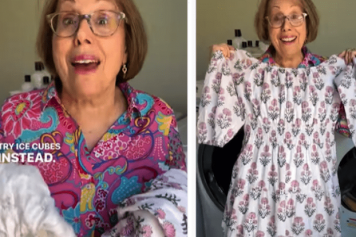 Abuelita influencer comparte el truco que usa para no tener que planchar la ropa