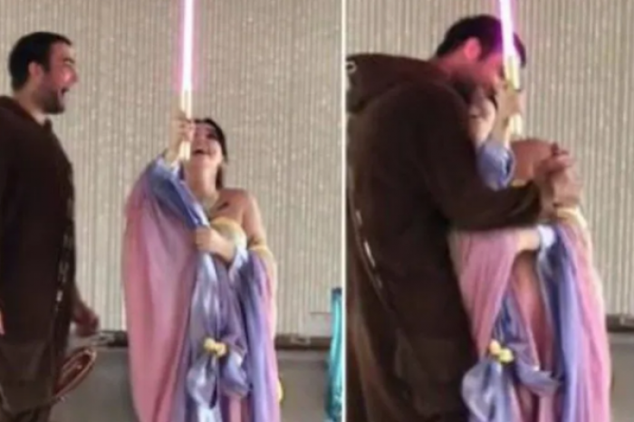 Pareja anuncia la llegada de una niña al estilo de Star Wars