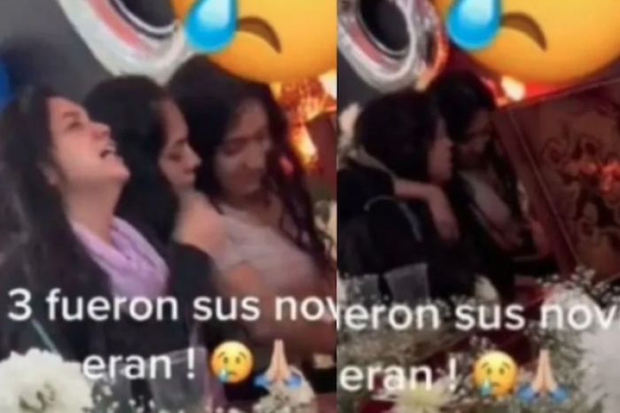 Joven muere y sus tres novias llegan sorpresivamente al funeral