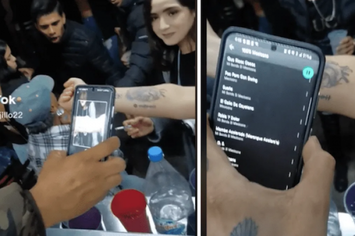 Mujer se tatuó código a QR con playlist de Spotify para la fiesta