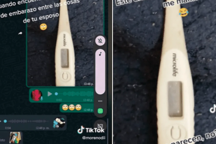 Mujer confunde un termómetro con prueba de embarazo
