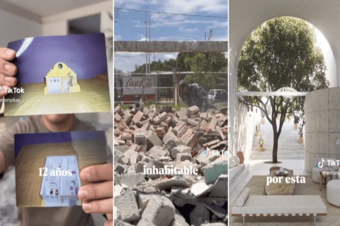 Joven le construye la casa a su mamá que diseñaron cuando era niño ¡Lo cumplió!