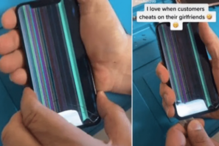 Abre un celular para arreglarlo, lo que descubre dentro se vuelve viral