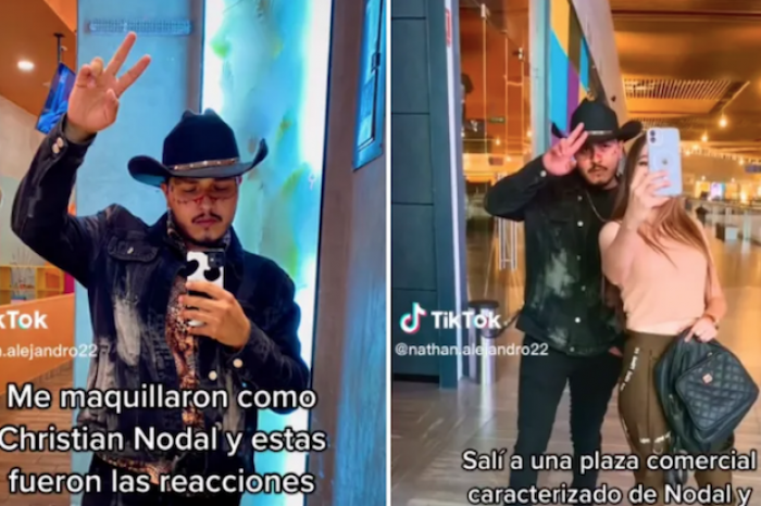 Joven se caracteriza como Christian Nodal y engaña a fans del cantante