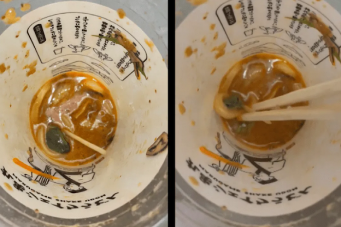 ¡Ingrediente extra! Hombre encuentra una rana en su sopa y se vuelve viral