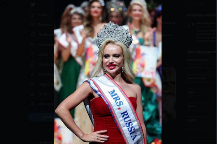 Ganadora de concurso de belleza Mrs Russia sufre críticas por su apariencia