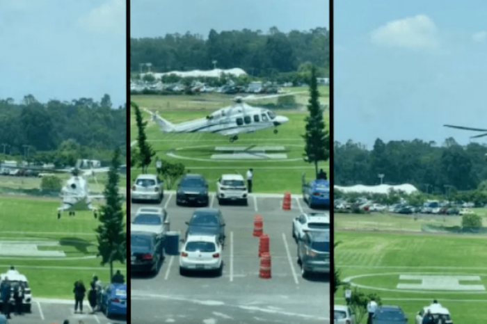 TikTok: ¡Y uno en camión! Estudiante llega en helicóptero a clases  