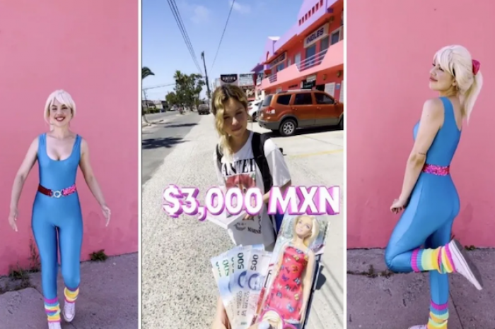 Joven acepta reto de convertirse en Barbie por 3 mil pesos