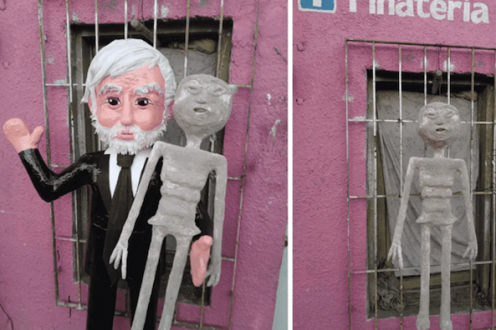 Crean piñata de Jaime Maussan y su 