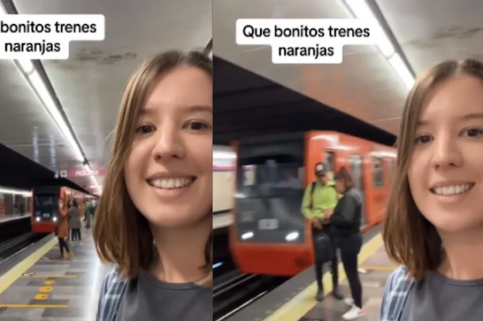 Joven rusa declara su amor por el Metro de CDMX