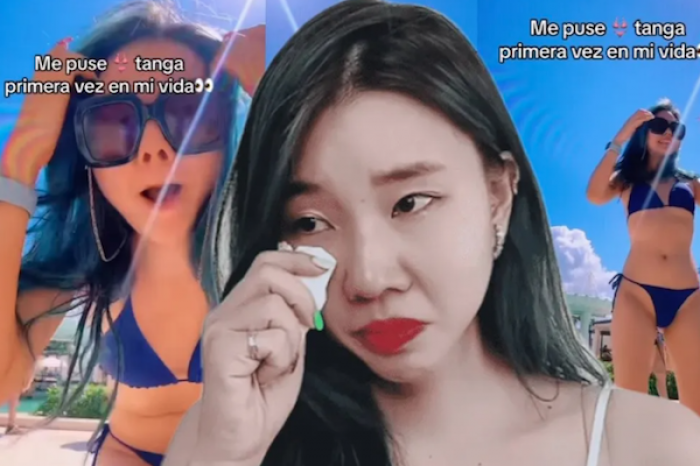 ¡La chica bikini azul! Chingu Amiga se disculpa con seguidores por usar su traje de baño  