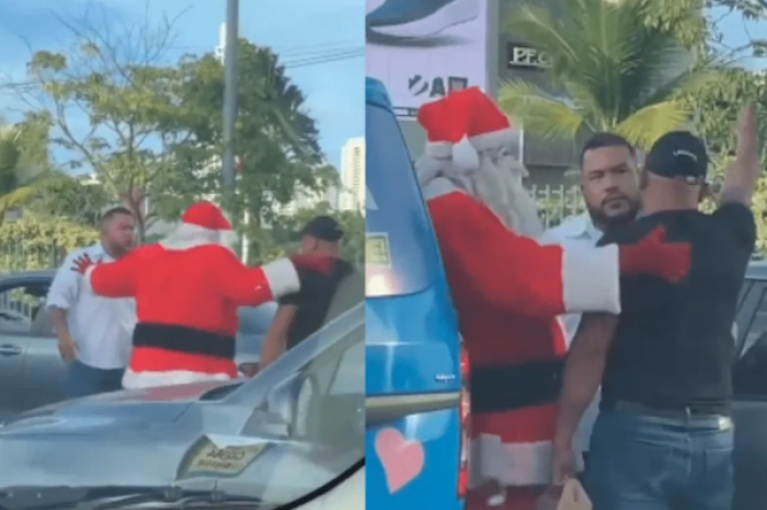 iResolvió! El inusual rol de Santa Claus en un altercado vial en México