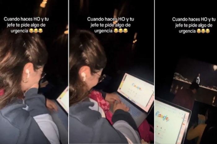 Joven trabaja desde el cine y vive una inesperada sorpresa de su jefe