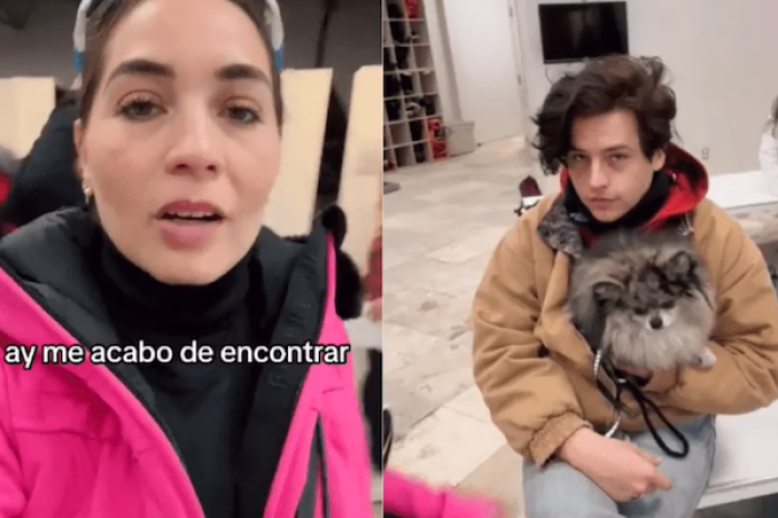 Cole Sprouse lució molesto tras ser grabado por una fan