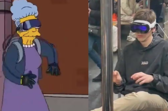 Los Simpson predijeron el uso de los Apple Vision Pro 