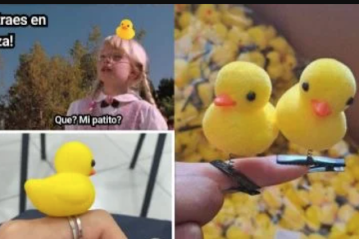 ¿Cómo surgió la moda de usar patitos amarillos en la cabeza?