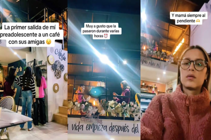 Acompaña a su hija a su primera salida con sus amigas y recibe críticas en redes