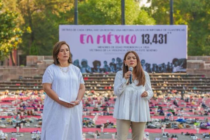 Xóchitl Gálvez se compromete a apoyar a niños huérfanos de padres desaparecidos o asesinados