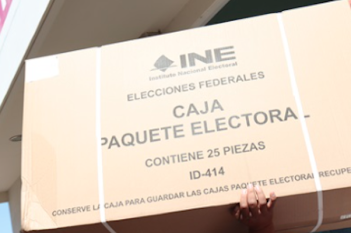 Entregan material electoral al INE para elecciones 