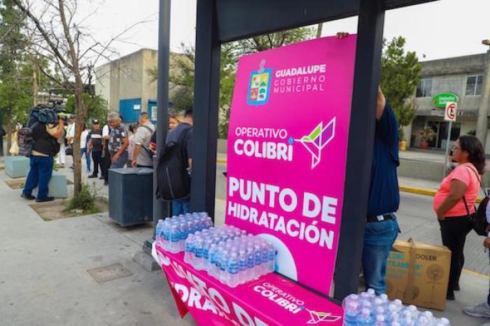 Protección Civil de Guadalupe instala puntos de hidratación ante altas temperaturas