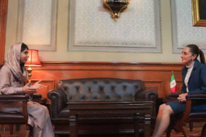 Malala Yousafzai visita Palacio Nacional en su paso por México