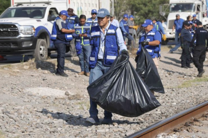 Recolecta San Nicolás 40 toneladas de basura en las vías del tren