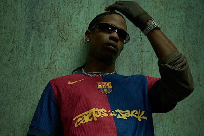Travis Scott se une al FC Barcelona con dise