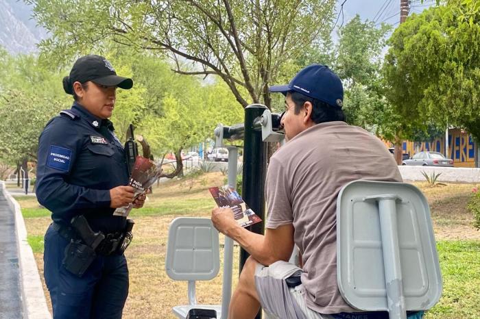 Impulsa Santa Catarina policía en tu parque