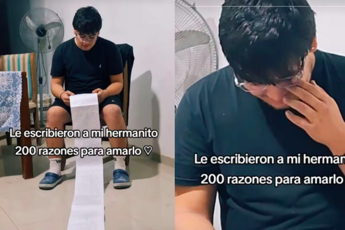 Le escriben una carta con 200 razones para am