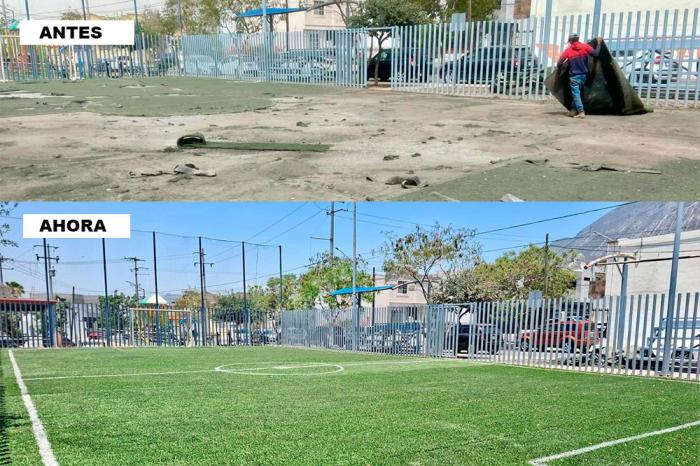 Rehabilita Santa Catarina espacios deportivos