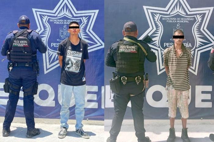 Detienen a dos por delitos contra la salud en valle de Santa María, En Pesquería