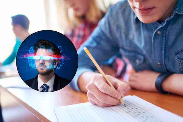 Estudiante intenta hacer trampa con gafas inteligentes en pleno examen de admisión