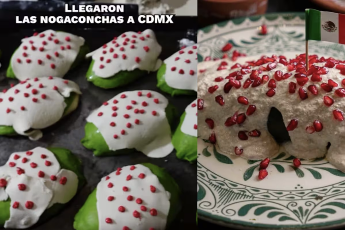 Ahora llegan las nogaconchas, las conchas de pan dulce con chile en nogada