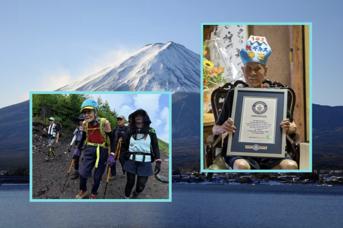 El escalador de 102 años que hizo historia en el Monte Fuji