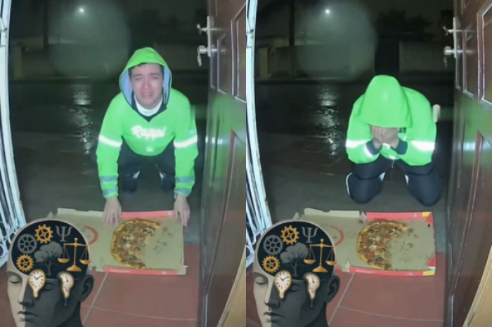 Repartidor de Rappi tira pizza del cliente, pero su reacción conmueve a usuarios 