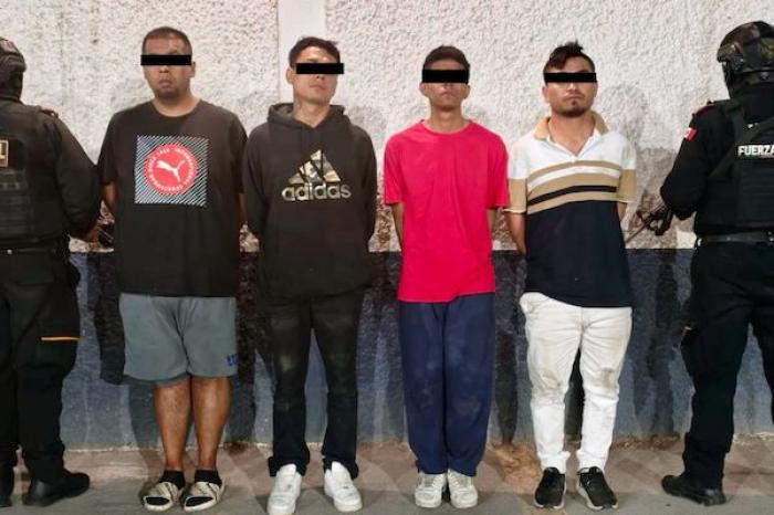 Detienen a cuatro hombres vinculados a grupo criminal en Guadalupe
