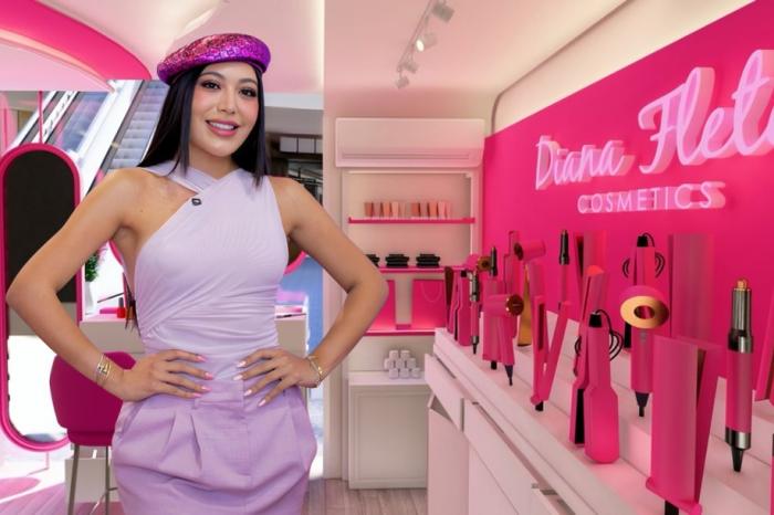 Diana Fletes anuncia tienda de sus cosmético