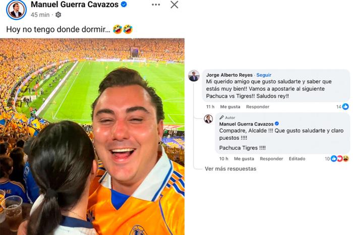 Alcalde de Pachuca reta a una apuesta a Manuel Guerra Cavazos alcalde de Garcia