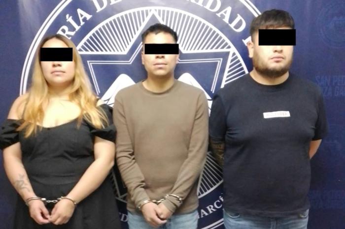 Detiene Policía de San Pedro a tres personas