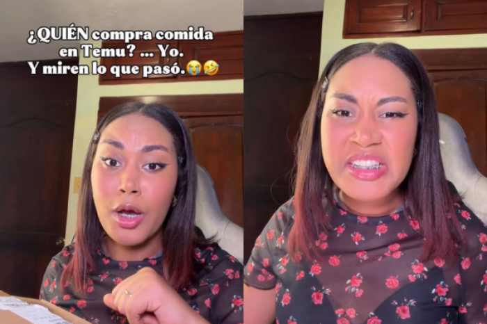 Mujer pide comida por Temu y se vuelve viral por su reacción a los productos